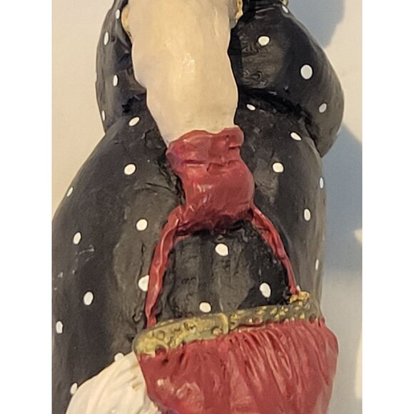 Hanford Ltd "Charlotte Dear" Crunkleton Resin Figurin Polka Dot Dress Vtg 1991 - Picture 9 of 11